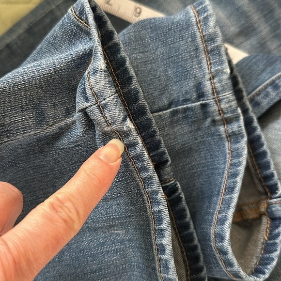 Lucky Brand Sweet Jean Crop Selvedge Seam Size 8/29 Decorative Rear Pockets - Picture 12 of 13